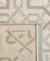 Safavieh Courtyard CY7931 Beige and Dark Beige 6'7" x 9'6" Outdoor Area Rug