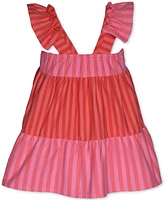 Bonnie Jean Little & Toddler Girls Flutter-Sleeve Striped Knit Dress