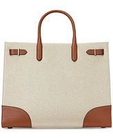 Lauren Ralph Lauren Metallic Canvas - Devyn Tote Bag