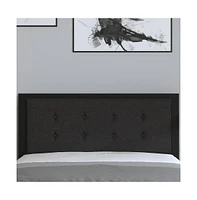 Merrick Lane Camden Full Headboard Upholstered Button Tufted With Metal Frame And Adjustable Rail Slots