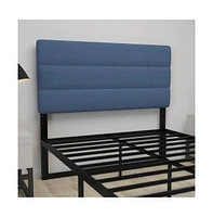 Merrick Lane Coppola Full Headboard With Tufted Upholstery And Powder Coated Metal Frame