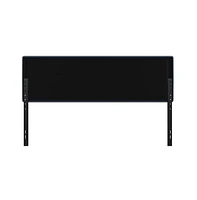 Merrick Lane Coppola King Headboard With Tufted Upholstery And Powder Coated Metal Frame