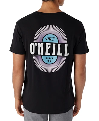 O'Neill Men's Sunny Day Relaxed Fit Short-Sleeve Logo Graphic Crewneck T-Shirt