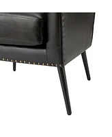 Halligan Upholstered Armchair with Nailhead Trims