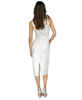 Michael Kors Women's Sequined Sleeveless Midi Dress