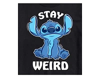 Hybrid Apparel Lilo and Stitch Weird Mens Short Sleeve Tee