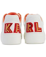Karl Lagerfeld Paris Women's Calico Patch Embellished-Heel Sneakers