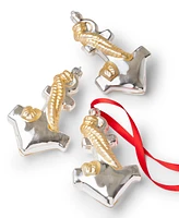 Holiday Lane Seaside Glass Anchor Ornaments, Set of 3, Created for Macy's