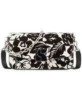 kate spade new york Dakota Tropical Foliage Patent Leather Small Crossbody