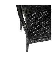 Eldon Weather Resistant Indoor/Outdoor Stacking Patio Dining Chair With Steel Frame And Pe Rattan