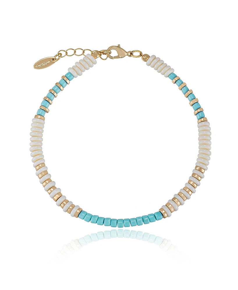 Ettika Ocean Tide 18k Gold Plated Anklet