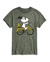 Hybrid Apparel Peanuts Bike Mens Short Sleeve Tee