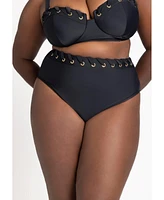 Eloquii Plus Grommet Detail Bikini Bottom