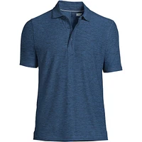 Lands' End Big & Tall Short Sleeve Performance Pieced Yoke Social Active Polo