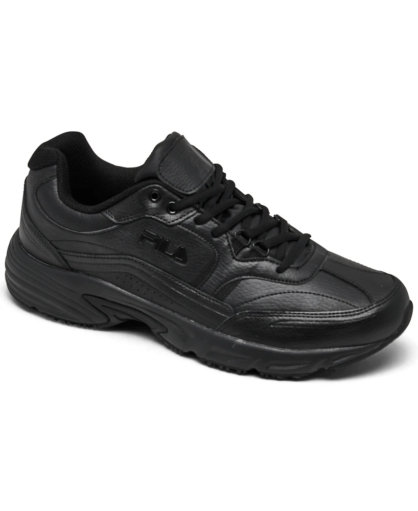 Fila Men's Workshift Memory Foam Slip-Resistant Casual Work Sneakers from Finish Line