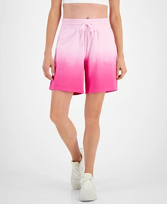 Id Ideology Women's Ombre Drawstring Relaxed Shorts, Created for Macy's