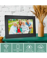 10 in Cloud Digital Photo Frame, 20GB Cloud Storage, Smart App Support