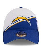 New Era Men's White/Blue Los Angeles Chargers 2023 Sideline 9Twenty Adjustable Hat