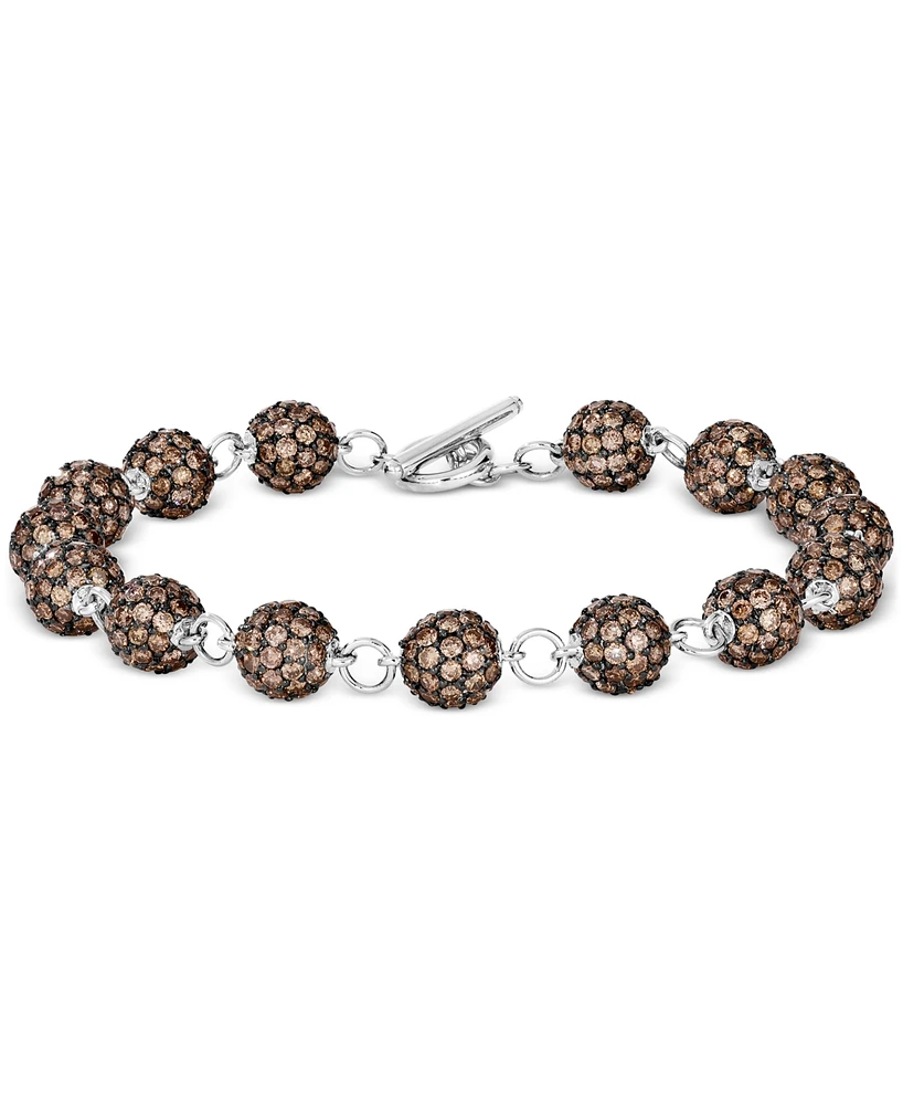 Le Vian Chocolate Diamond Round Cluster Toggle Bracelet (11