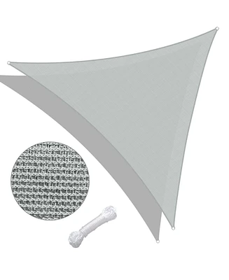 Yescom Ft 97% Uv Block Triangle Sun Shade Sail Canopy Cover Net for Patio Poolside