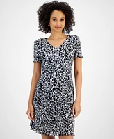 Connected Women's Printed Tiered Sheath Dress