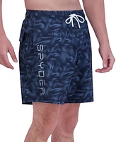 Spyder Men's Abstract Liquid Print Performance 7" Volley Shorts