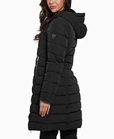 Guess Women's Faux-Fur-Lined Hooded Puffer Coat