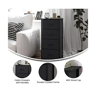 Marley 4 Drawer Storage Dresser With Cast Iron Frame