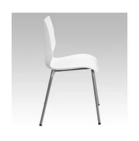 Multipurpose Home Office Stack Chair With Lumbar Support