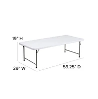 Emma+Oliver 4.93-Foot Kid'S Plastic Folding Activity Table - Play Table