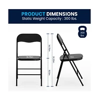 Emma+Oliver 5 Piece Folding Card Table And Chair Set