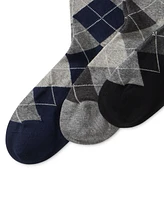 Polo Ralph Lauren Men's Socks, Extended Size Argyle Dress Men's Socks 3-Pack