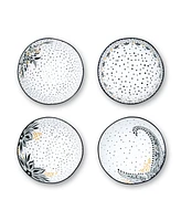 Portmeirion Sara Miller Artisanne Noir Rice Bowls, Set of 4