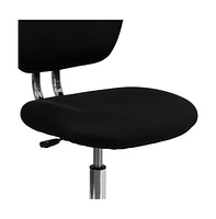 Emma+Oliver Mid-Back Mesh Padded Swivel Task Office Chair With Chrome Base