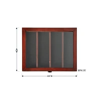 Medals Display Case - Solid Wood With Acrylic Window - Anti-Theft Lock With 2 Keys - For Mementos And Keepsakes
