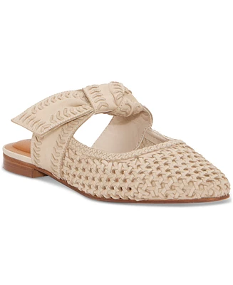 Lucky Brand Women's Grenaldie Woven Bow Flat Mules