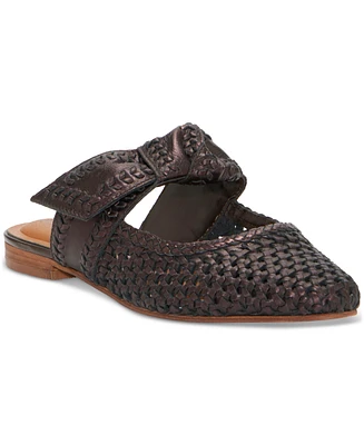 Lucky Brand Women's Grenaldie Woven Bow Flat Mules