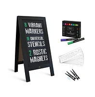 Hbcy Creations A-Frame Chalkboard / Sidewalk Sign Large Sturdy Sandwich Board A Frame Restaurant Message