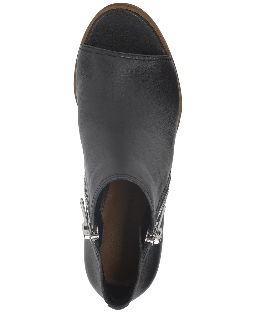 Lucky Brand Women's Joseleen Peep-Toe Booties