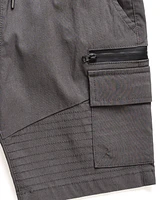 Ring of Fire Big Boys Harlow Stretch Tech Fabric Pull-On Cargo Shorts with Moto Detailing