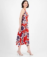 Anne Klein Women's Floral-Print Midi Dress