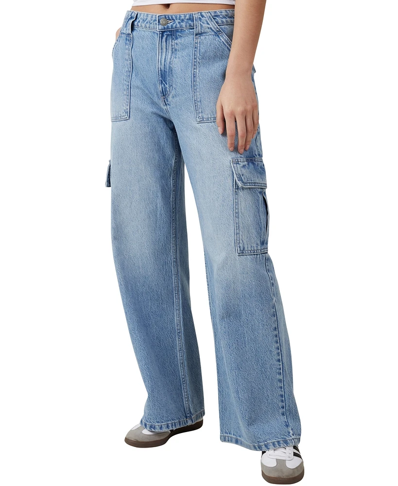 Cotton On Women's Relaxed Cargo Jean