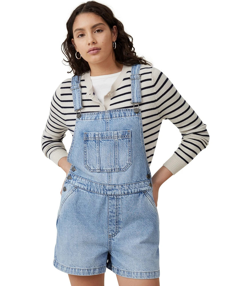 Cotton On Women's Short Denim Overall