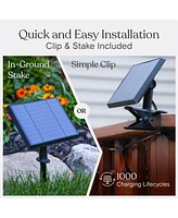 Ambience Pro 27 ft. Outdoor Solar Led 2-Watt String Lights with Soft White Hue