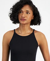 Self Esteem Juniors' Ribbed Halter-Neck Bodysuit