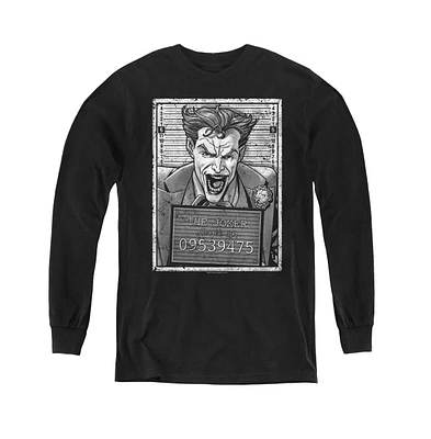 Batman Boys Youth Joker Inmate Long Sleeve Sweatshirts