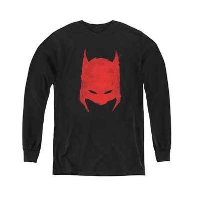 Batman Boys Youth Hacked & Scratched Long Sleeve Sweatshirts