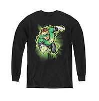 Justice League Boys of America Youth Green Lantern Energy Long Sleeve Sweatshirts