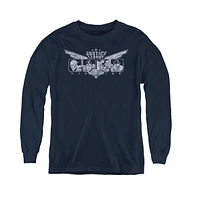 Justice League Boys of America Youth Wings Long Sleeve Sweatshirts