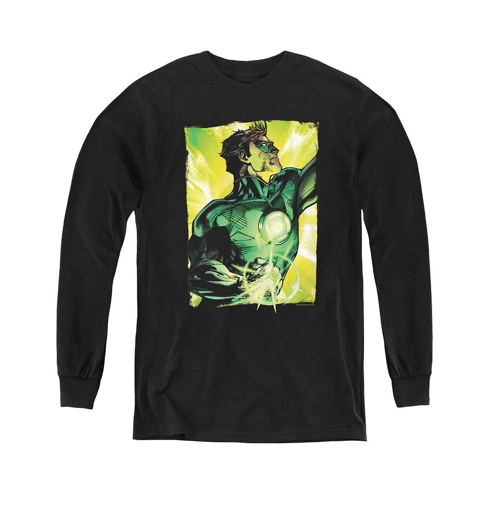 Green Lantern Boys Youth Up Long Sleeve Sweatshirts